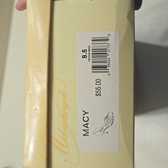 Michaelangelo sz 8.5 white heels - Picture 12 of 13